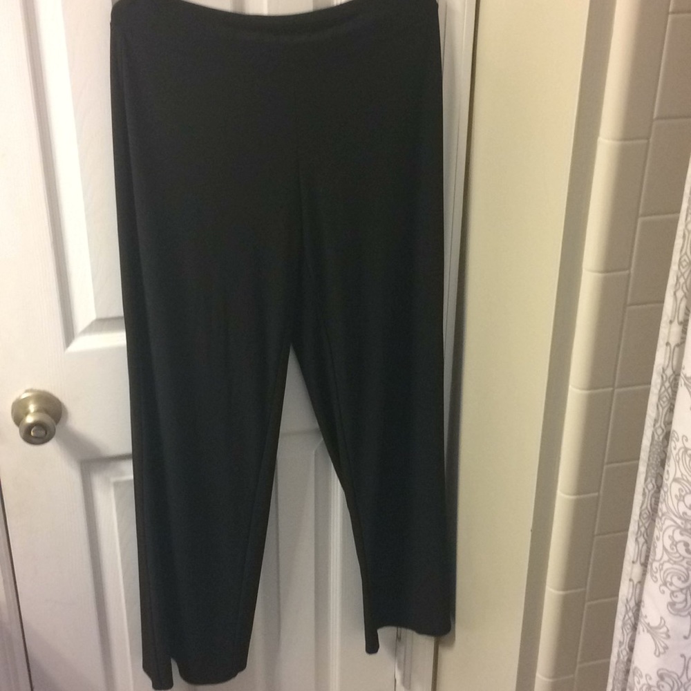 White House Black Market Black Wide Leg Pants